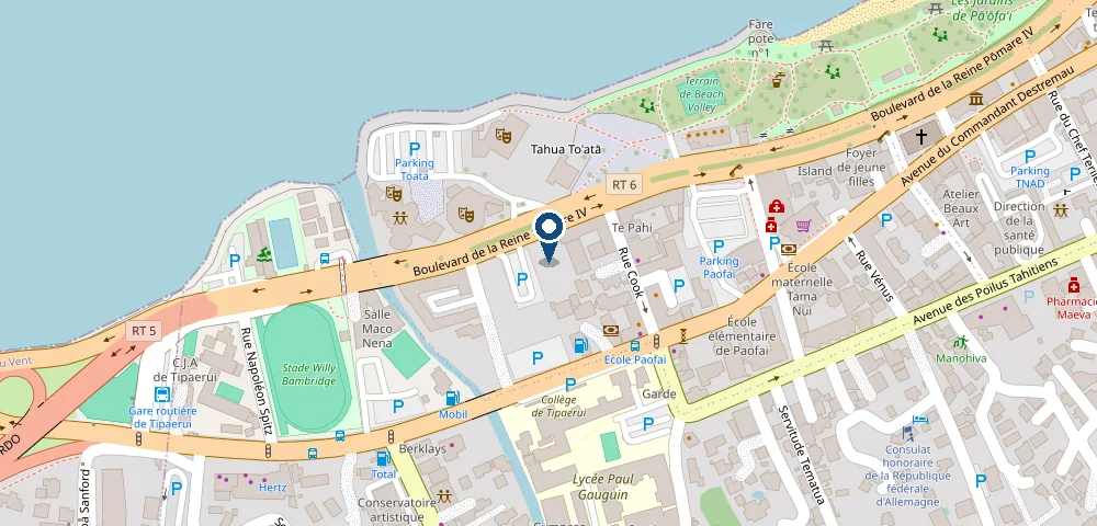 Carte — Cabinet META, Immeuble Le Maori, 365 Boulevard Pomare, Papeete (Paofai)